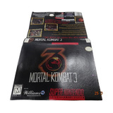 Caixa Cortada Mortal Kombat 3 Original Super Nintendo Snes