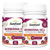 Berberina + Tcm 60 Cáps 700mg Softgels Kit 2 Potes Sunfood