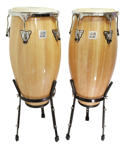 Set Conga 10 & 11 Xh28'' Natural + Stand Tumbao