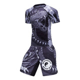 Playera Y Pantalones Cortos Para Hombre, Mma, Boxeo, Muay Th