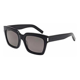 Gafas De Sol - Saint Laurent Bold 1 002 Black Smoke Bold 1 S