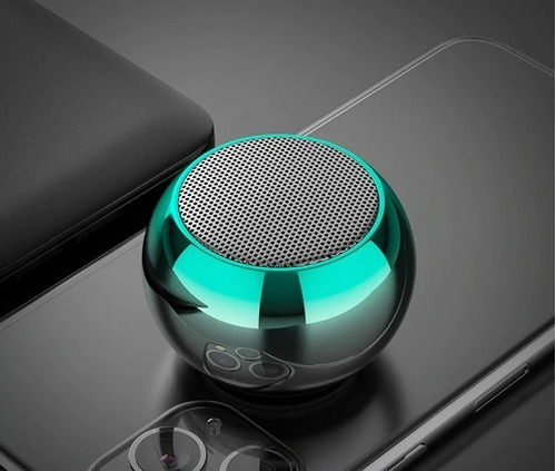 Caixinha Som Bluetooth Tws Metal Mini Speaker Amplificada 3w Cor Verde Voltagem Bivolt