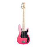 Baixo 4 Cordas  Sbm2 Sx Precision Bass   Pink Twilight - Pt