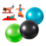 Kit Com 4 Bola Yoga Pilates Fisio Overball Ginastica 25cm Cor Cinza