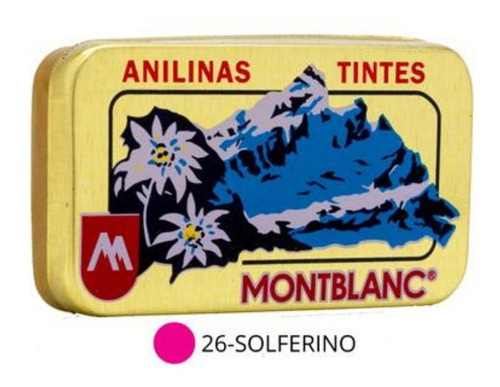 Pack 3 Anilinas Montblanc® Cajita Dorada Color 26. Solferino Pack 3