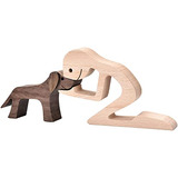 Figuritas Decoración Del Hogar Escultura De Madera Hombres Y