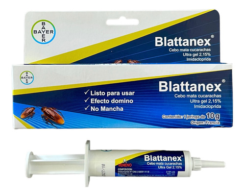 Gel Blattanex Para El Control De Baratas Y Cucarachas