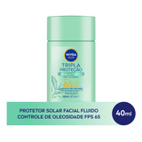 Nivea Sun Protetor Solar Facial Tripla Proteção Fps 65 40ml