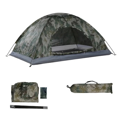 Casa De Campaña 2-3 Personas Impermeable Casa Campaña 3 Personas\u002Fgran Espacio \u002Ffácil Instalar Color Camuflaje, | Envío gratis