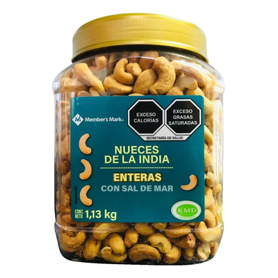 Nueces De La India Entera Con Sal De Mar 1.13kg Members Mark | Meses sin interés