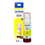 Tinta Epson Original T504 T504420-al Color Amarillo 70 Ml