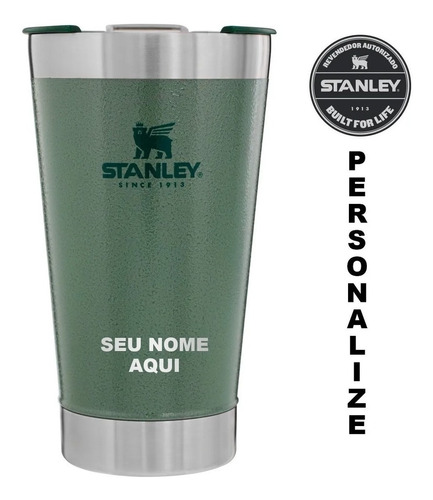 Copo Térmico 473ml Stanley  Tampa Personalizado Envio Em 24h