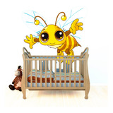 Vinilo Adhesivo Pared Infantil Abejas 100cms Full Color