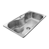 Pileta Bacha De Cocina Simple Johnson Luxor Si85a Acero Inox