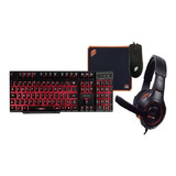 Combo Game Thunder Teclado Headset Mouse  Mousepad Oex Tm306