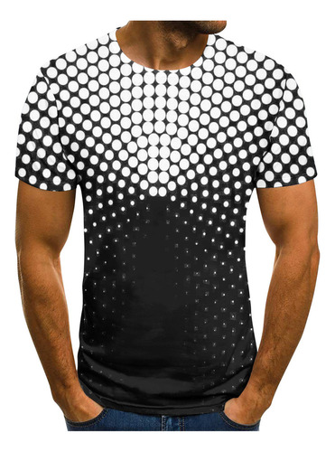Camiseta J Para Hombre Con Estampado Abstracto Sin Reubicaci