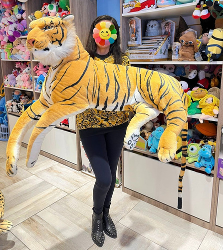 Tigre De Bengala Gigante Peluche Símil Real Tigre Indio  