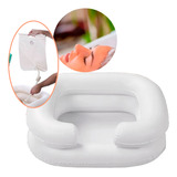 Tazón Lavapelo Inflable Portátil Plegable Lavabo 