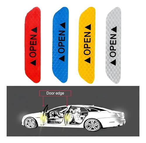 Sticker Reflejante Seguridad Puertas Vw Jetta Camioneta Audi