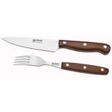 Set Cuchillo Y Tenedor Asado Boker Arbolito Fc8305g Inox  