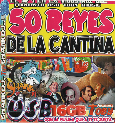 Memoria Usb 16 Gb Con Música / 50 Reyes De La Cantina