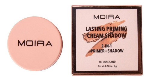 Sombra + Primer Moira Cosmetics En Crema 2 En 1 Color De La Sombra Rose Sand