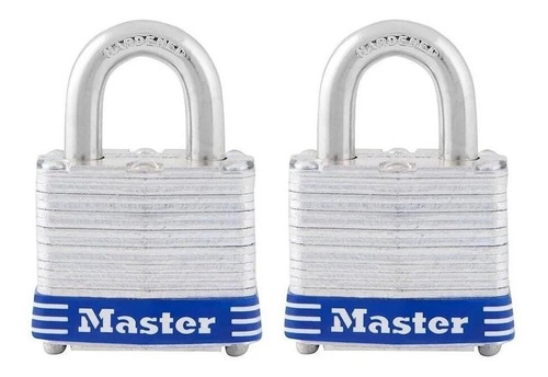 Candado #3 Master Lock 3espt  6 X 4.5 X 2 Cm (2 Piezas)