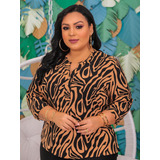 Blusas Femininas Plus Size Blusinha Camisa Moda Evangélica 