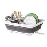 Otiyer Escurridor De Platos Plegable Para Cocina, Bandeja De