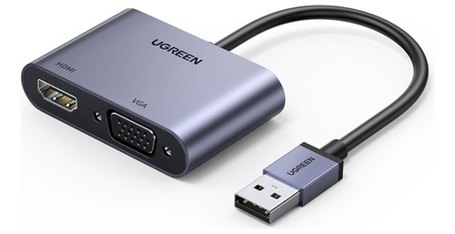 Convertidor De Video Usb-a 3.0 M / Hdmi H/ Vga H 1080p Max A