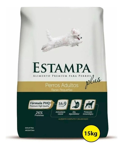 Alimento Premium Estampa Plus Perro Raza Pequeña X 15 Kg