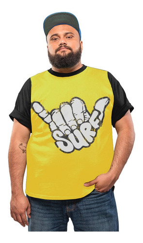 Camiseta Plus Size Surf Moda Praia