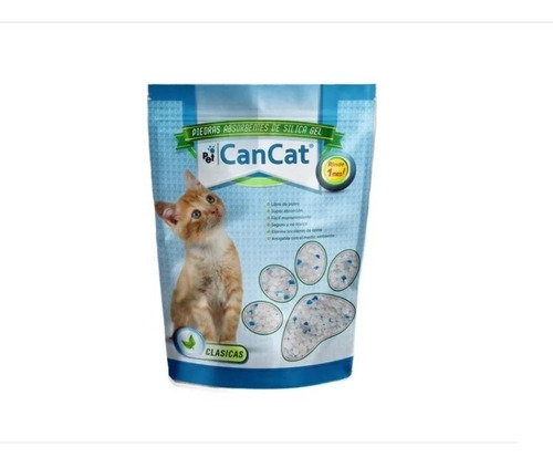 Piedras Silica Para Gato Gel Can Cat Sin Fragancia 3,8 Lts