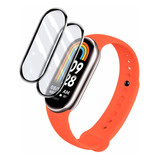 2 Películas Nano Gel Borda Curva Para Xiaomi Mi Band 8