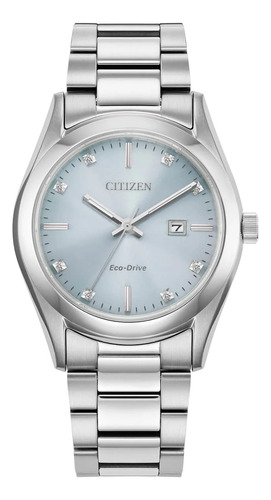 Ew2700-54l Reloj Citizen Eco Drive Classic Diamante 33mm Pla