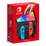 Nintendo Switch Oled 64gb Standard Color  Rojo Neón Ade