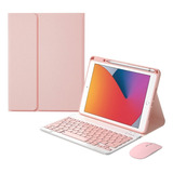 Funda Lienzo Con Teclado Y Ratón Para iPad 9.7 6º 5º