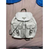 Mochila De Cuero Prada Original Gucci Fendi Versace Dior