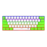 Teclado Gamer T-dagger Arena Blanco/verde Sw Brown Español