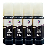 5 Tintas Negro Para Epson 544 Compatible L1250 L3250 L1210