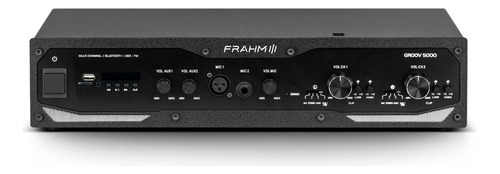 Amplificador Frahm Gr 5000 G5 70v Profissional Bt Bivolt Cor Preto Potência De Saída Rms 600 W