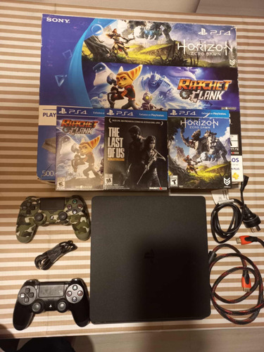 Ps4 Slim + 2 Joystick + 3 Juegos Físicos