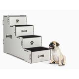 Escada  Pet Mdf  Com 4 Degraus 60cm Altura