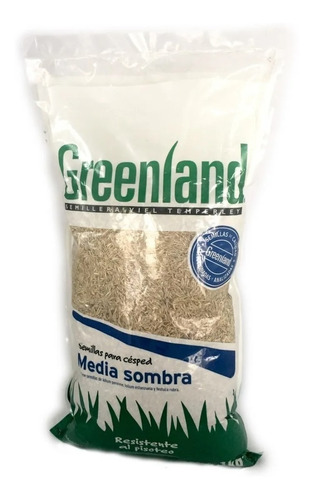 Semillas Para Césped Media Sombra  Greenland 1kg