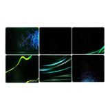 Mouse Pad 22x18cm Preto C/ Neon Sortidos Exbom Mp-2218e