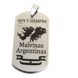 Medalla Malvinas Argentinas + Cadena-grabado Laser-petrarca1