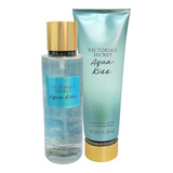 Set Victoria's Secret Crema Y Body Locion Aqua Kiss