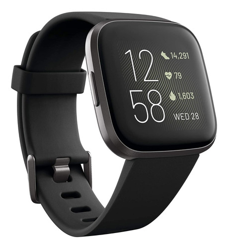 Fitbit Versa 2 - Reloj Inteligente De Salud Y Fitness Negro