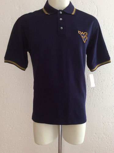 Playera Polo West Virginia Mountaineers Ncaa Colegial  