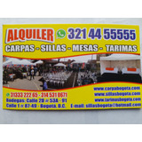 Alquiler De Sillas 3214455555 Mesas Carpas Tarimas Manteles
